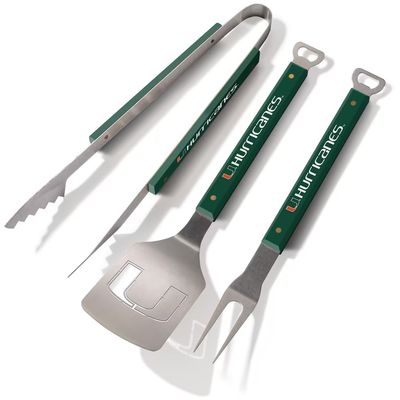 Miami Hurricanes Spirit Series 3-Piece BBQ Set