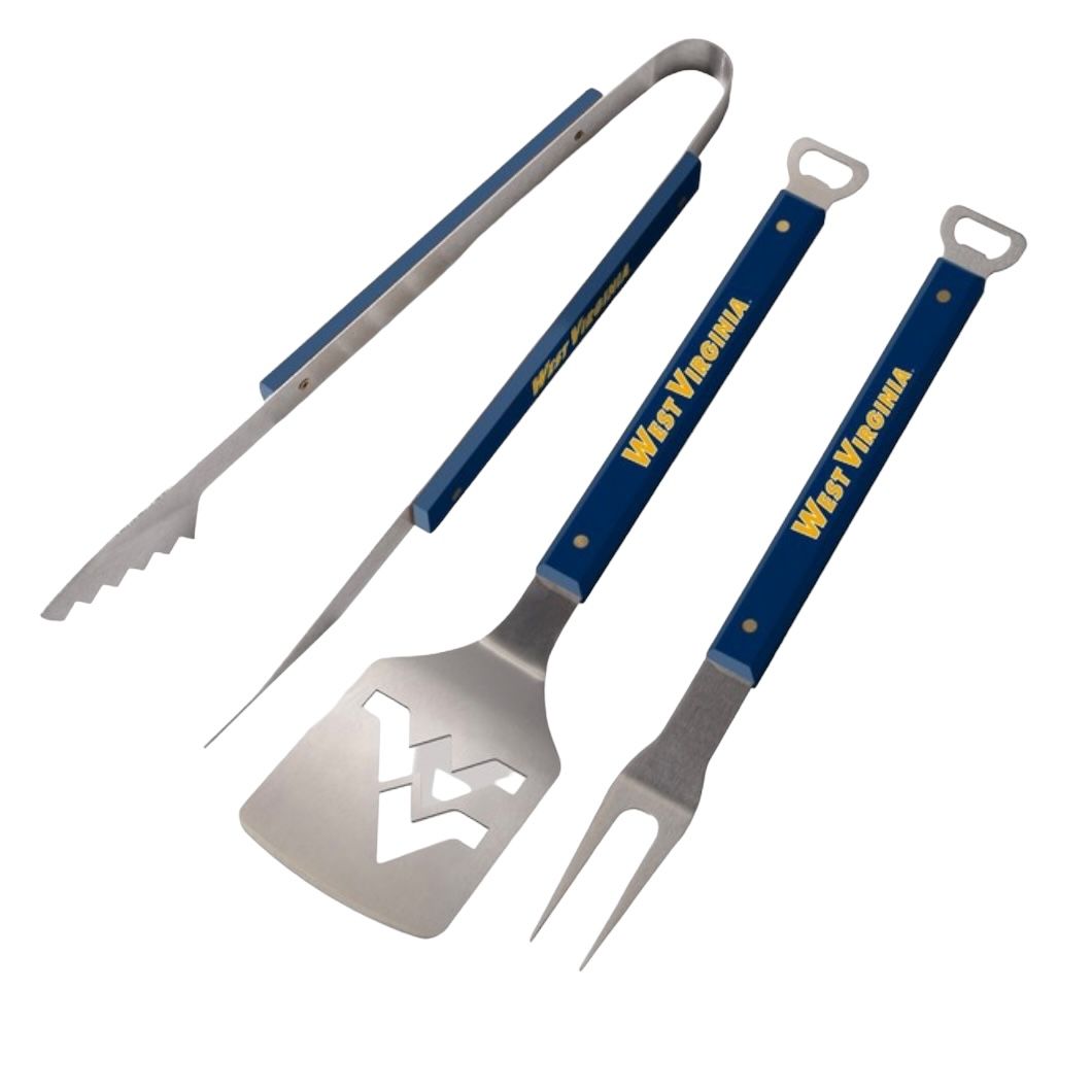 West Virginia Mountaineers Spirit Series 3-Piece BBQ Set