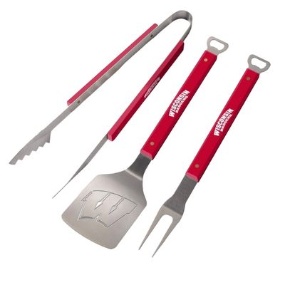 Wisconsin Badgers Spirit Series 3-Piece BBQ Set