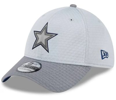 Dallas Cowboys Men's Grey New Era 9Forty 2024 Training Camp Hat