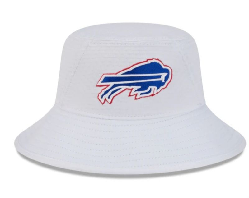 Buffalo Bills Men’s New Era White 2024 NFL Training Camp Bucket Hat
