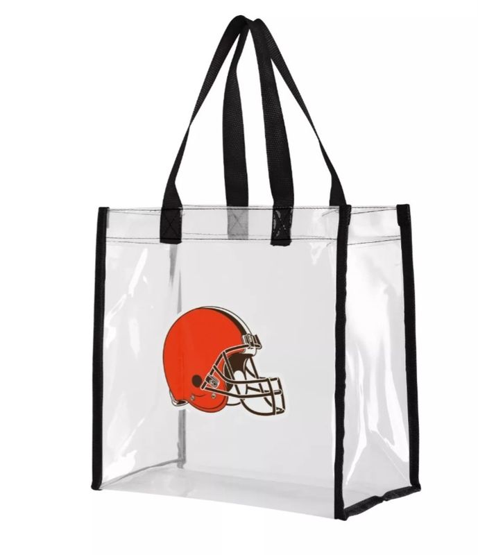 Cleveland Browns Stadium Approved Clear Tote Bag