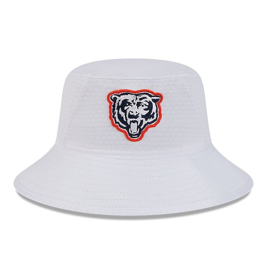Chicago Bears Men’s New Era White 2024 NFL Training Camp Bucket Hat
