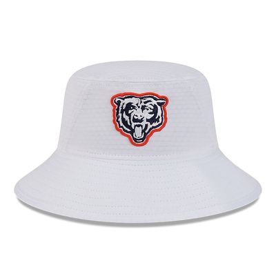 Chicago Bears Men’s New Era White 2024 NFL Training Camp Bucket Hat