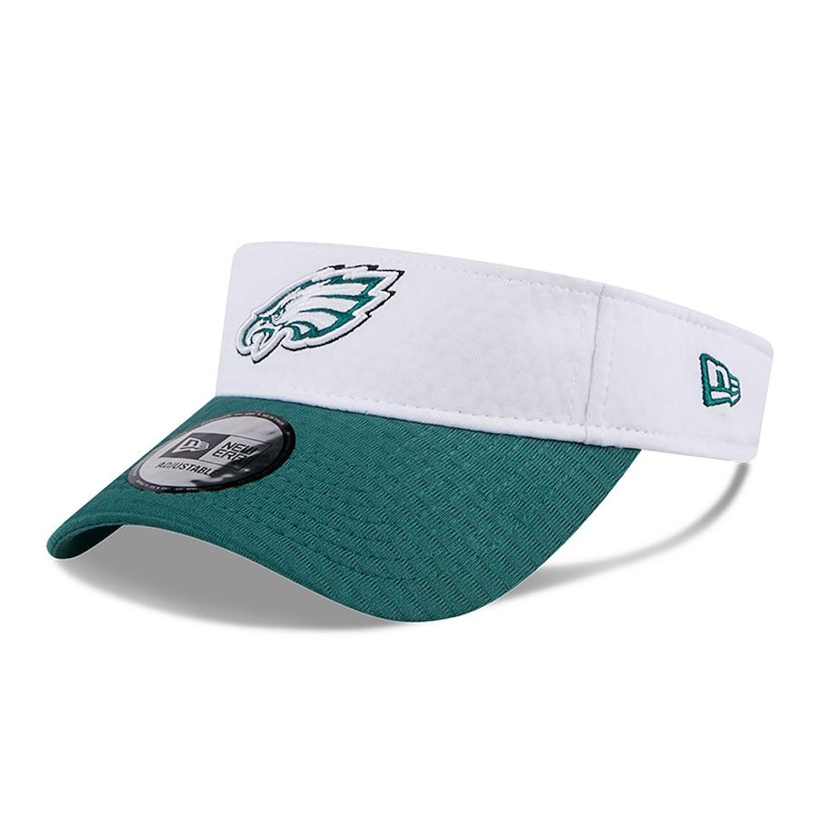 Philadelphia Eagles New Era 2024 NFL Training Camp Adjustable Visor