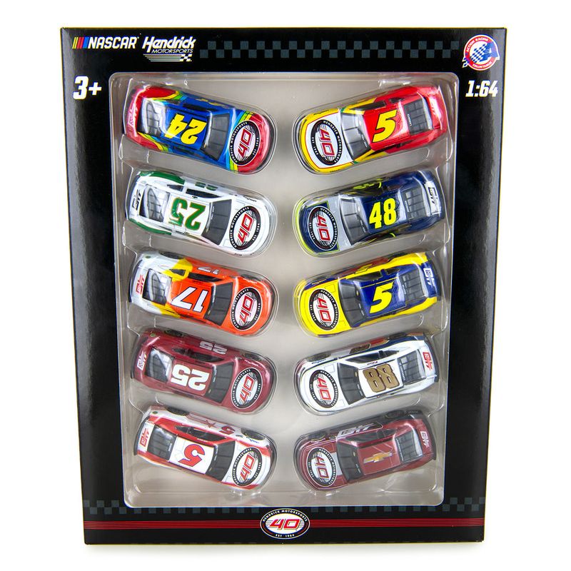 Hendrick Motorsports 40th Anniversary 10 Car Set 2024 Camaro ZL1 1:64 Scale Diecast Car Set