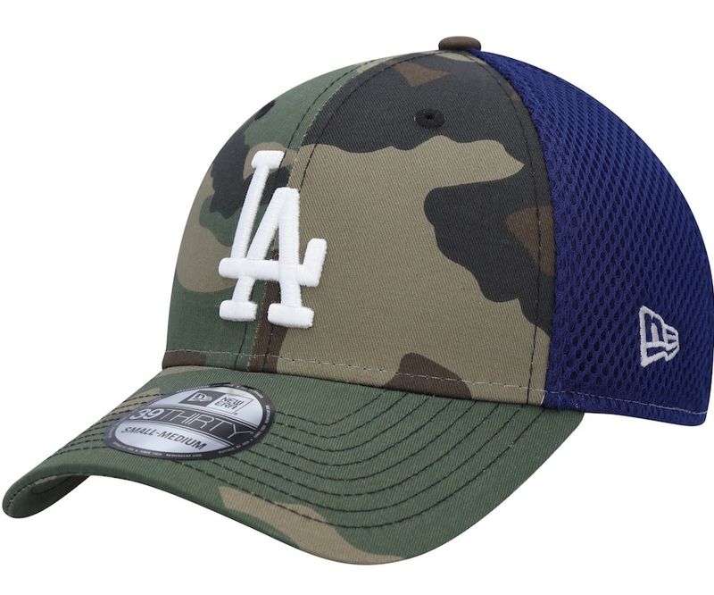 Los Angeles Dodgers Men's Camo New Era 39Thirty Team Neo Flex Fit Hat