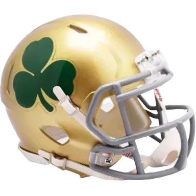 Notre Dame Fighting Irish Shamrock Riddell Speed Mini Helmet
