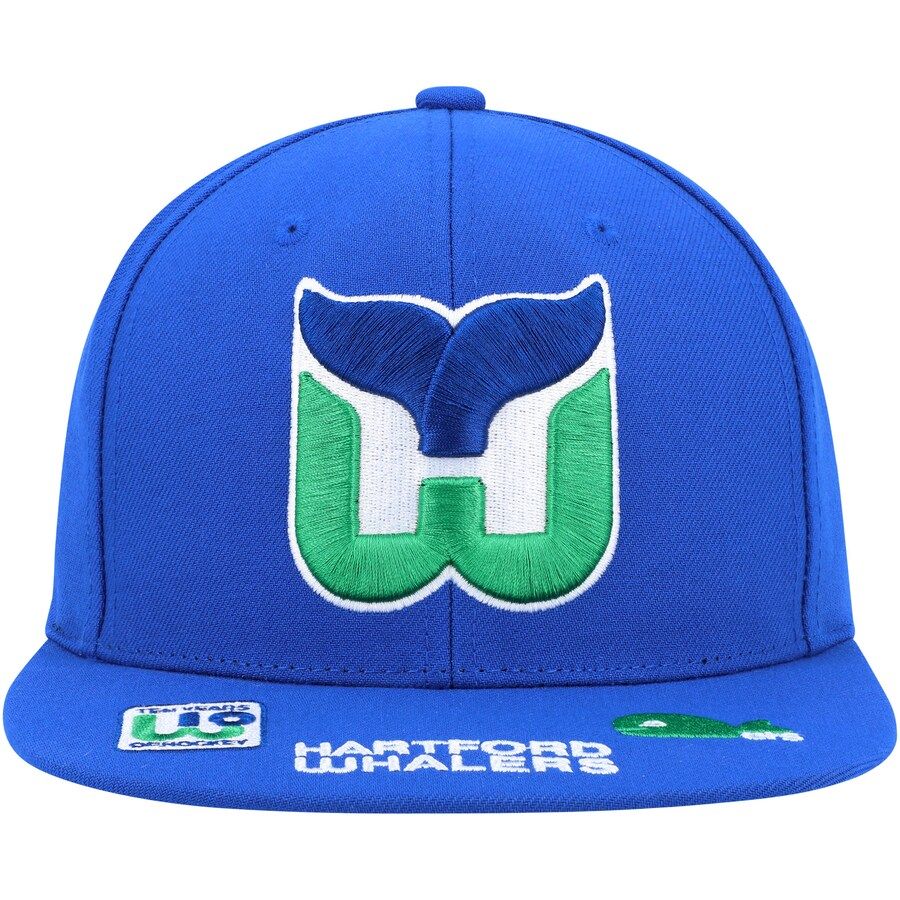 Hartford Whalers Men’s NHL Vintage Hat Trick Mitchell & Ness Snapback Hat