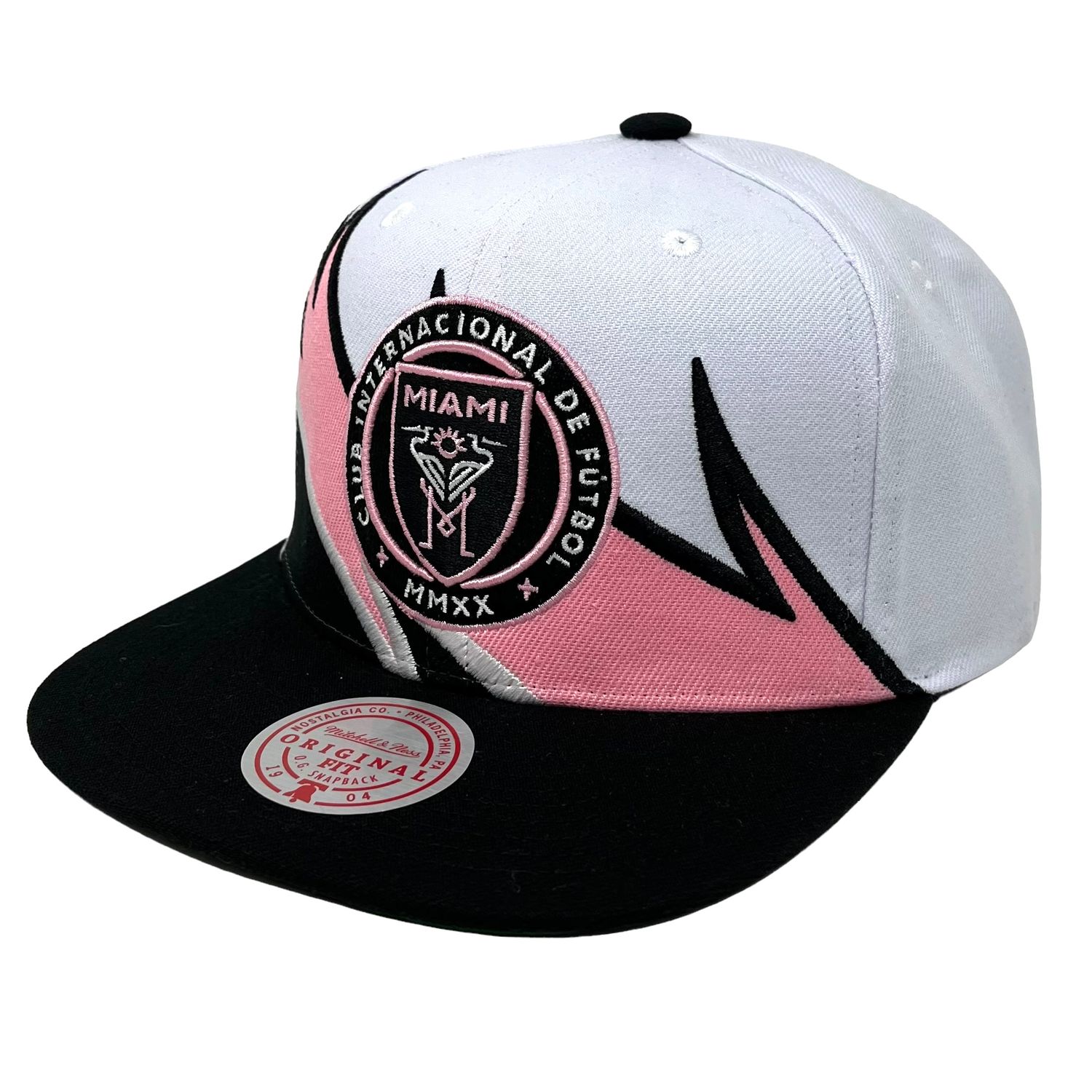 Inter Miami CF Men’s White Waverunner Mitchell & Ness Snapback Hat Inter Miami CF Men’s White Waverunner Mitchell & Ness Snapback Hat