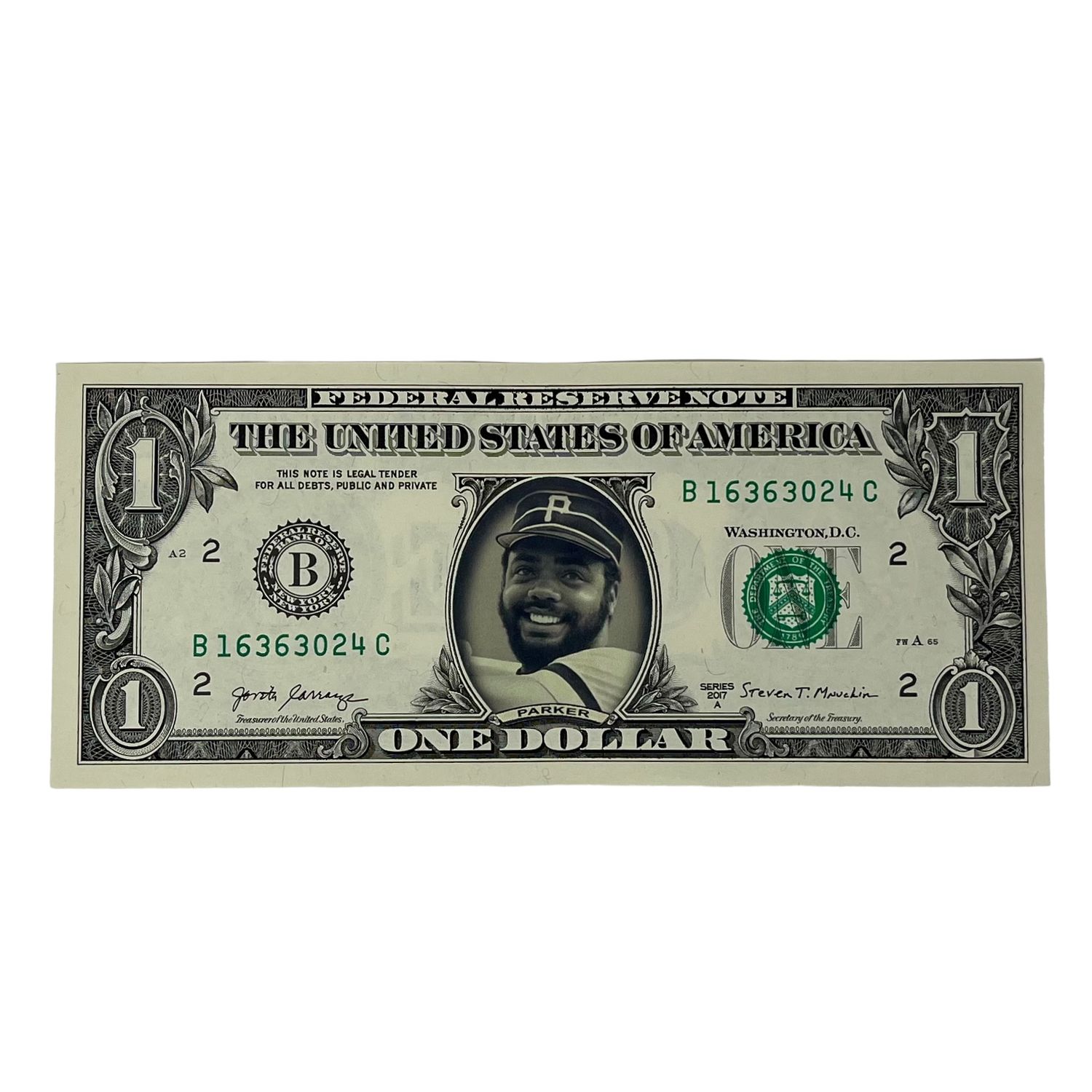 Dave Parker Famous Face Dollar Bill