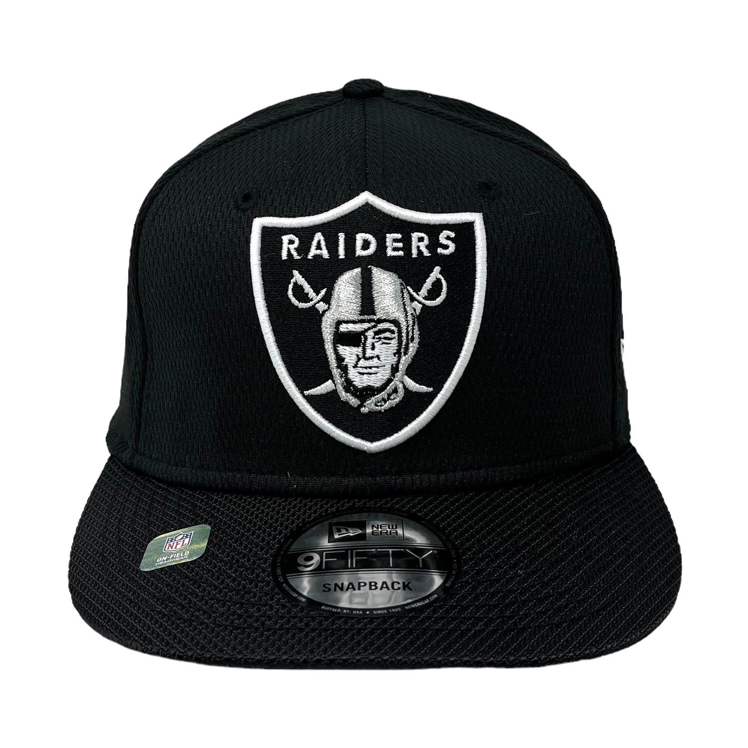 Las Vegas Raiders Men's Black New Era 9Fifty Snapback Hat