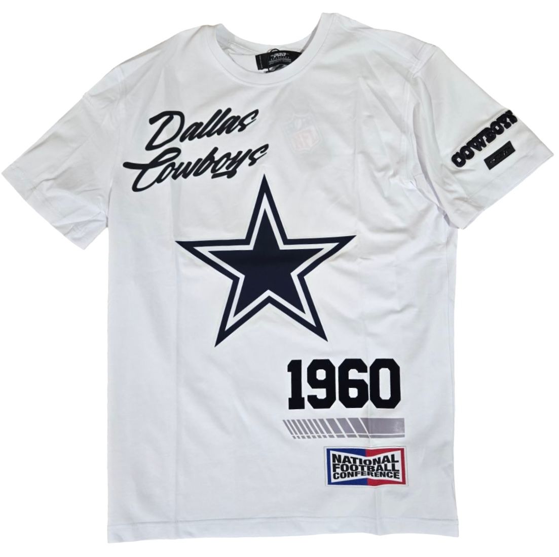 Dallas Cowboys Men's White Pro Standard Fast Lane T-Shirt