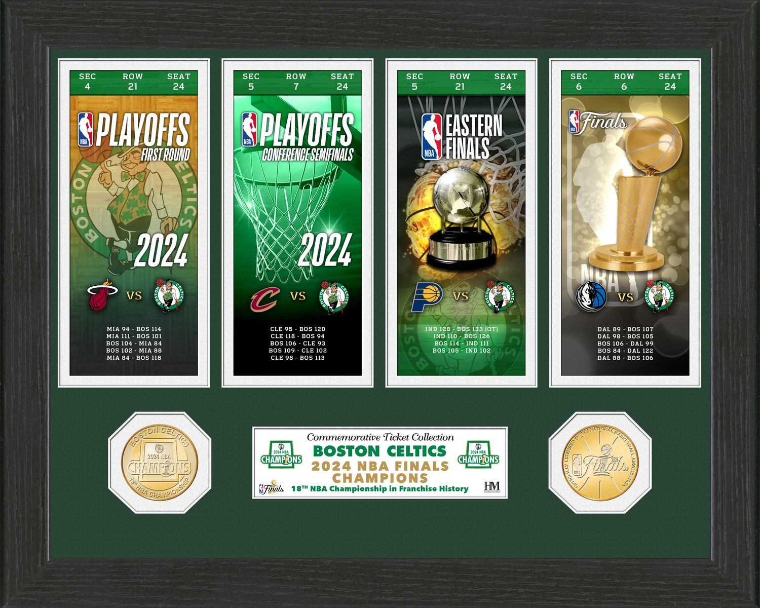 Boston Celtics 2024 Finals Champions Ticket Collection