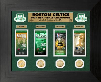 Boston Celtics 2024 Finals Champions Deluxe Ticket Frame