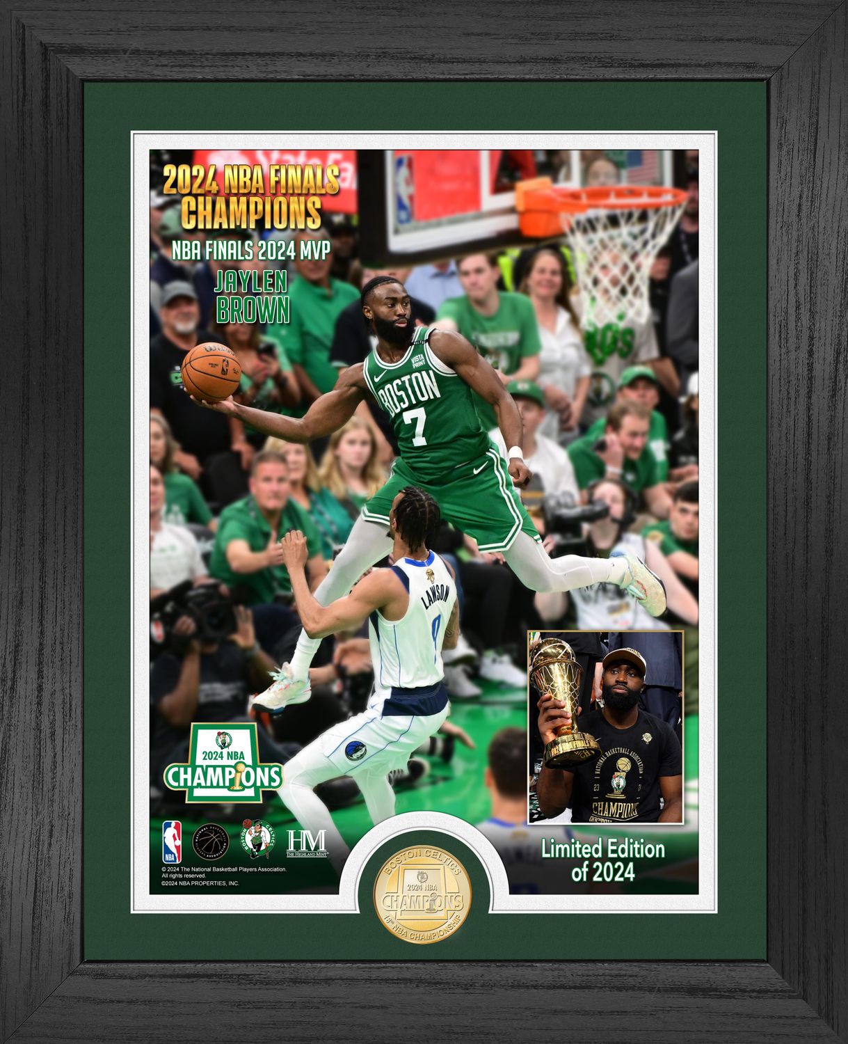 Boston Celtics 2024 Finals Champions MVP Bronze Coin Photo Mint