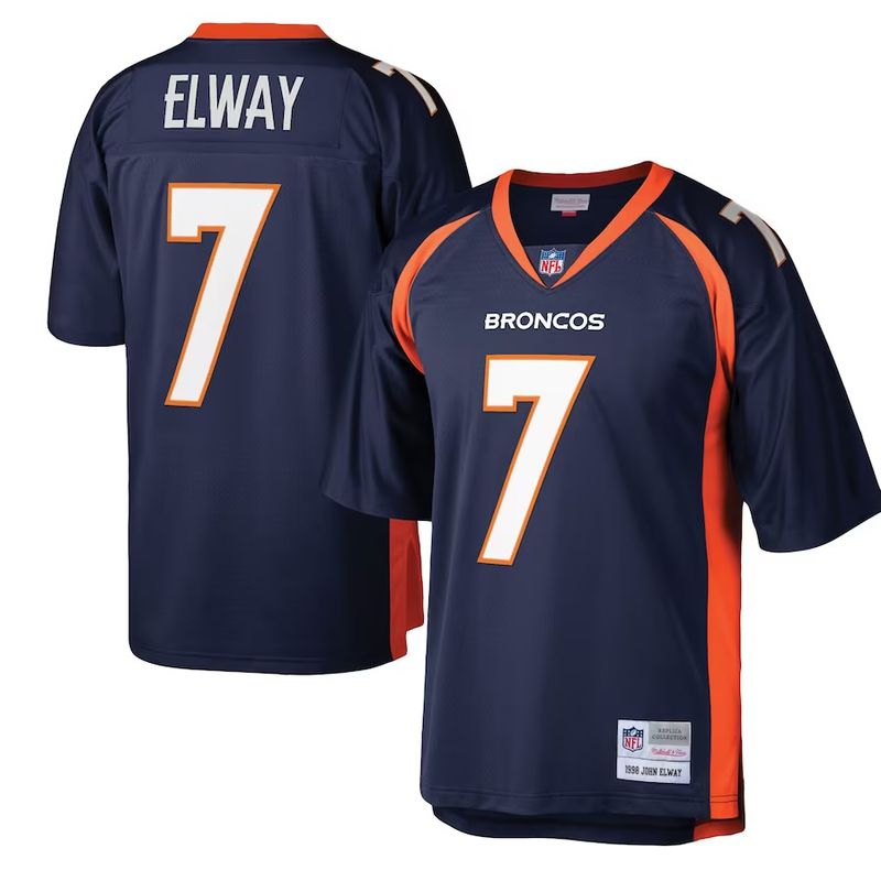 Denver Broncos John Elway 1998 Navy Men's Mitchell & Ness Legacy Jersey