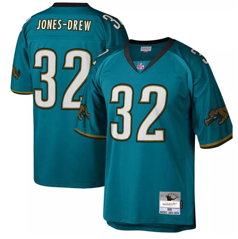 Jacksonville Jaguars Maurice Jones Drew 2008 Teal Mitchell & Ness Men's Legacy Jersey