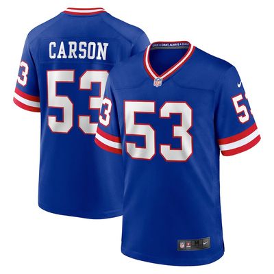 New York Giants Harry Carson 1986 Blue Mitchell & Ness Men's Legacy Jersey