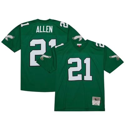 Philadelphia Eagles Eric Allen 1990 Men's Green Mitchell & Ness Legacy Jersey