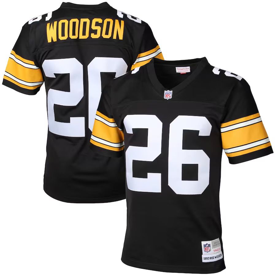 Pittsburgh Steelers Rod Woodson 1993 Black Men's Mitchell & Ness Legacy Jersey