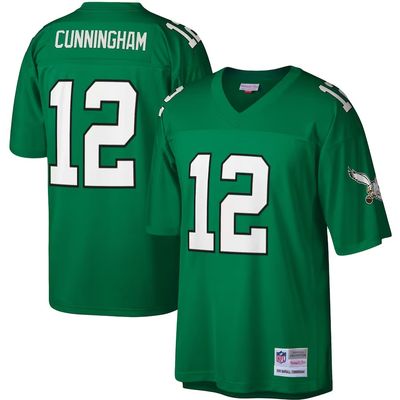Philadelphia Eagles Randall Cunningham 1990 Men's Green Mitchell & Ness Legacy Jersey