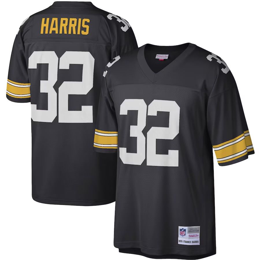 Pittsburgh Steelers Franco Harris 1976 Black Men's Mitchell & Ness Legacy Jersey