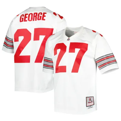 Ohio State Buckeyes Eddie George Men’s 1995 NCAA White Mitchell & Ness Jersey