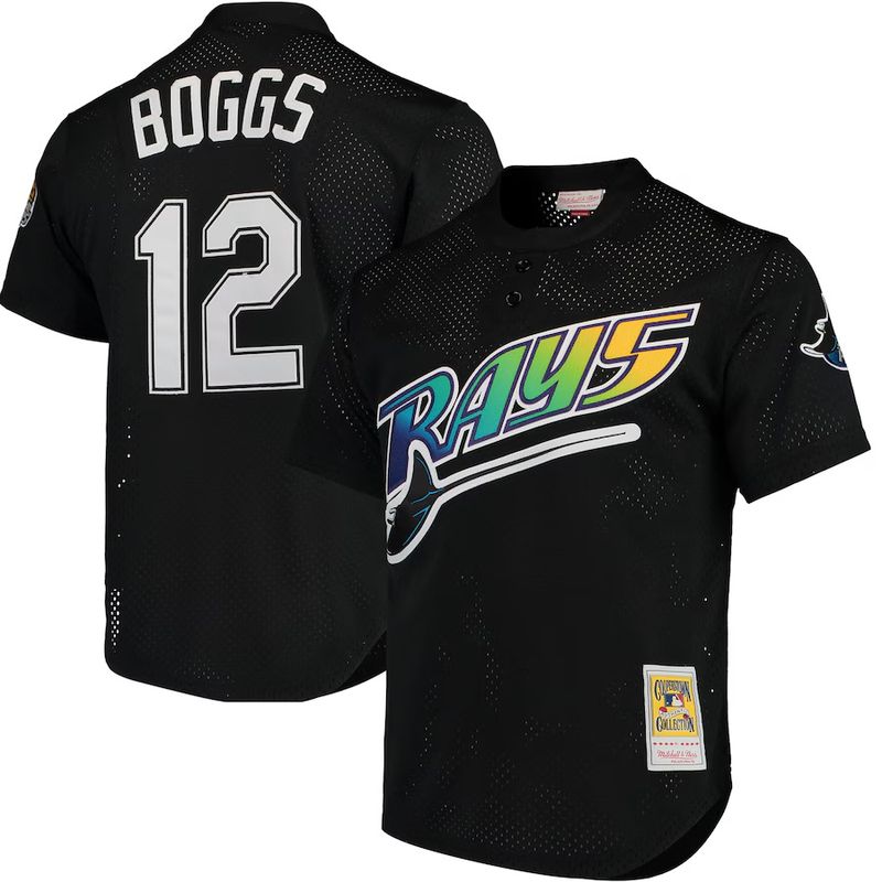 Tampa Bay Rays Wade Boggs 1998 Men's Mitchell & Ness BP Jersey