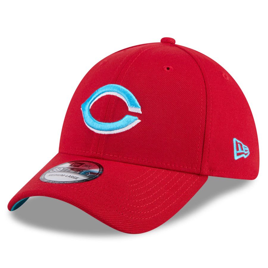 Cincinnati Reds Men’s 2024 Father's Day New Era 39Thirty Stretch Fit Hat