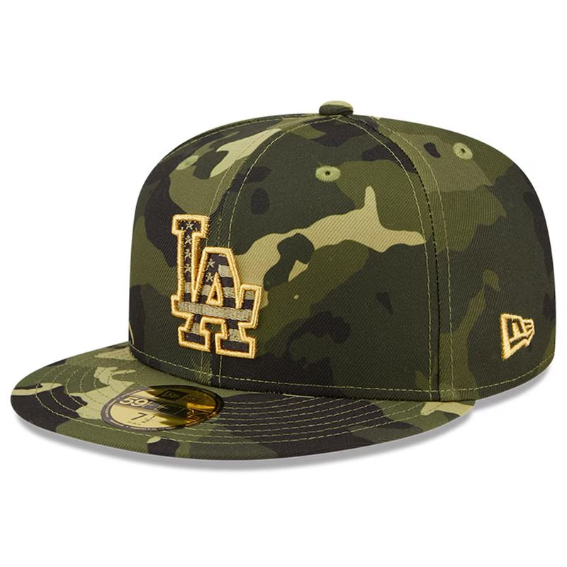 Los Angeles Dodgers Men’s 2022 New Era Armed Forces Day 59Fifty Fitted Camo Hat