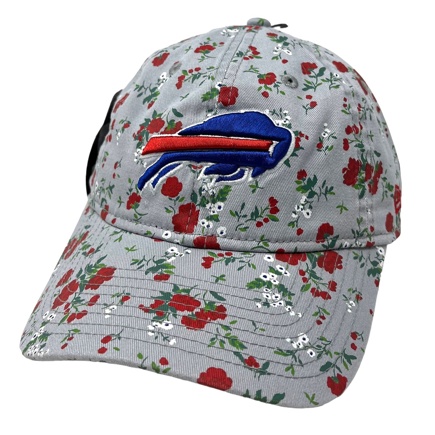 Buffalo Bills Women’s Gray Floral New Era 9Twenty Adjustable Hat