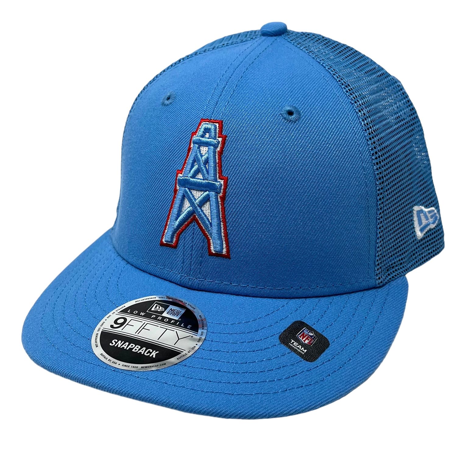 Houston Oilers Men s Baby Blue New Era NFL 9FIFTY Snapback Hat