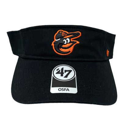 Baltimore Orioles Men’s Black 47 Brand Clean Up Adjustable Visor