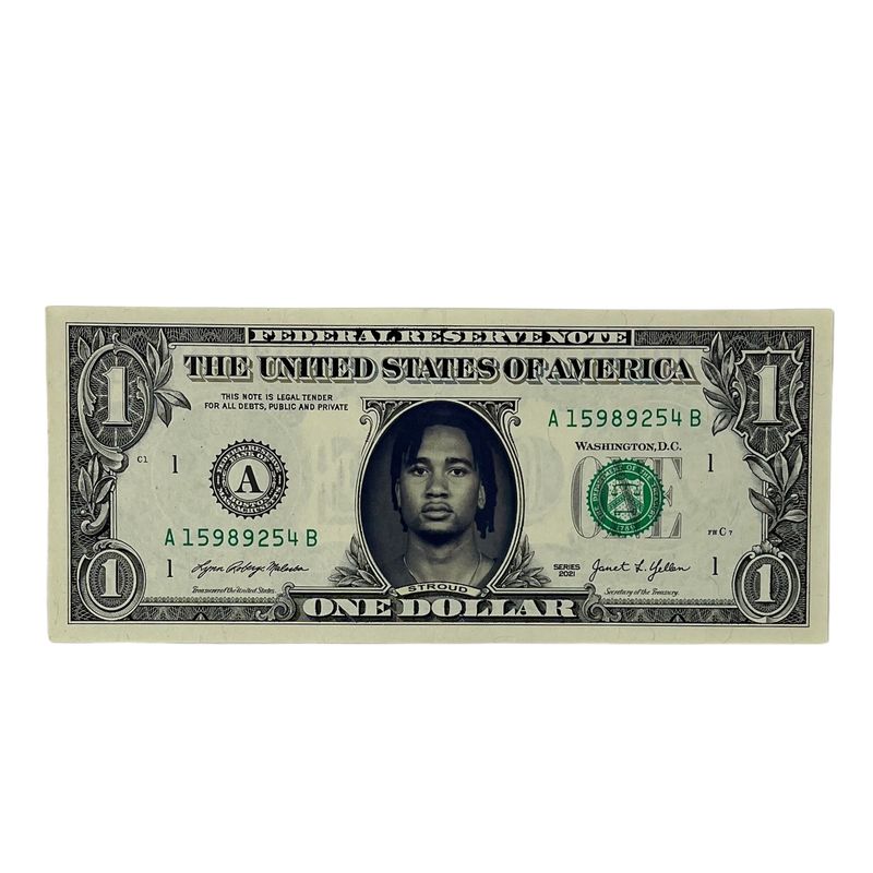 C.J. Stroud Famous Face Dollar Bill