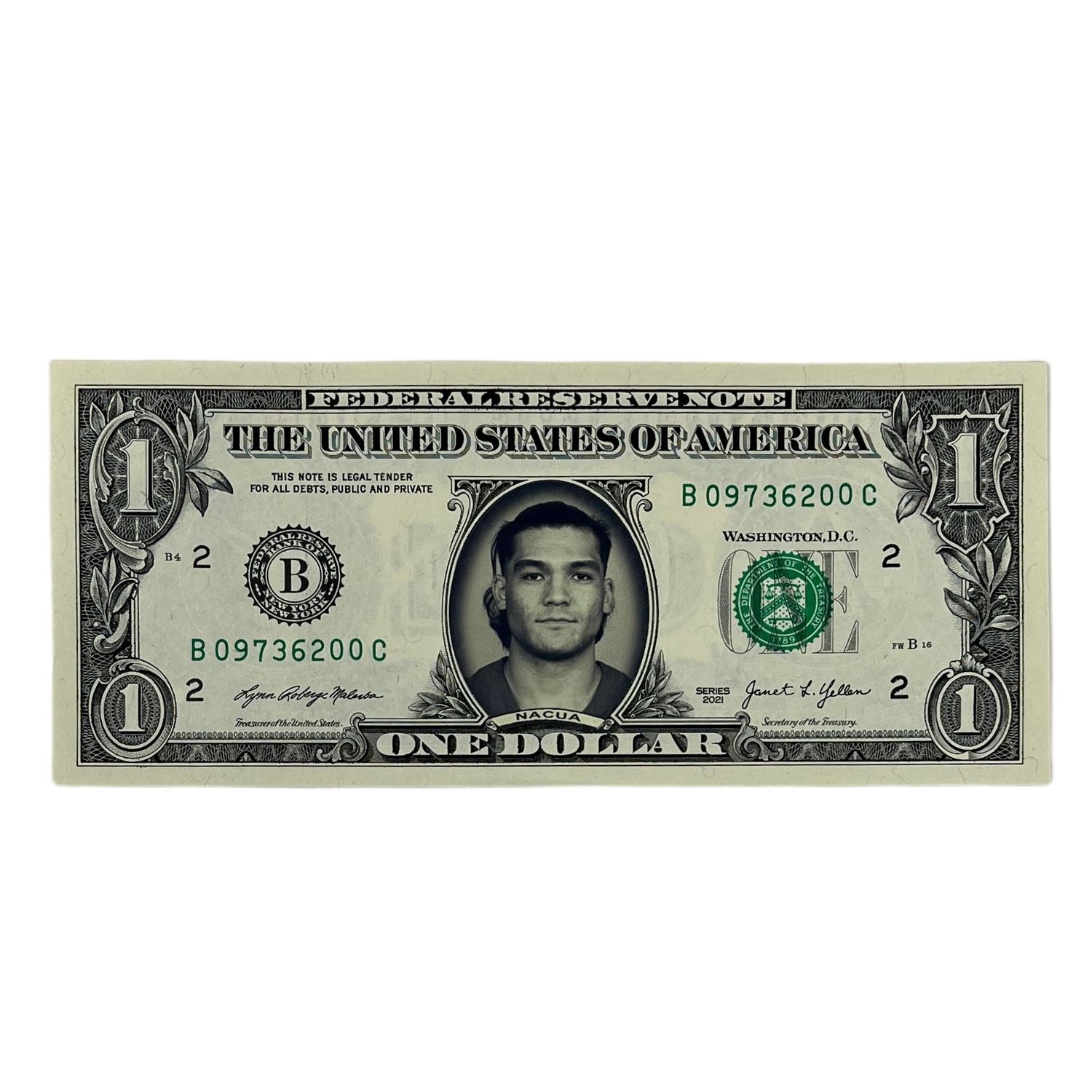 Puka Nacua Famous Face Dollar Bill