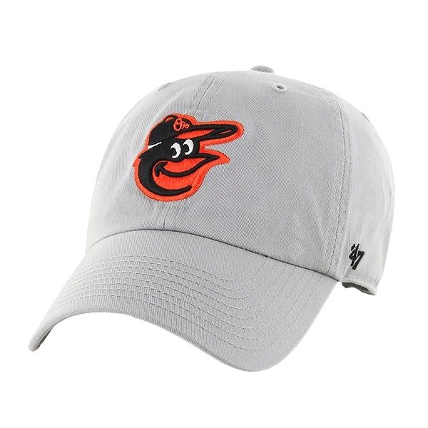 Baltimore Orioles Men’s Gray Storm 47 Brand Clean Up Adjustable Hat