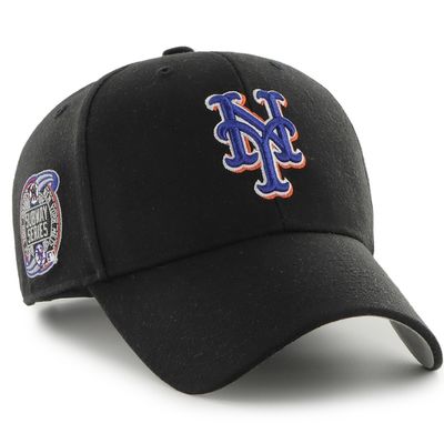 New York Mets Men’s Black Subway Series 47 Brand MVP Adjustable Hat