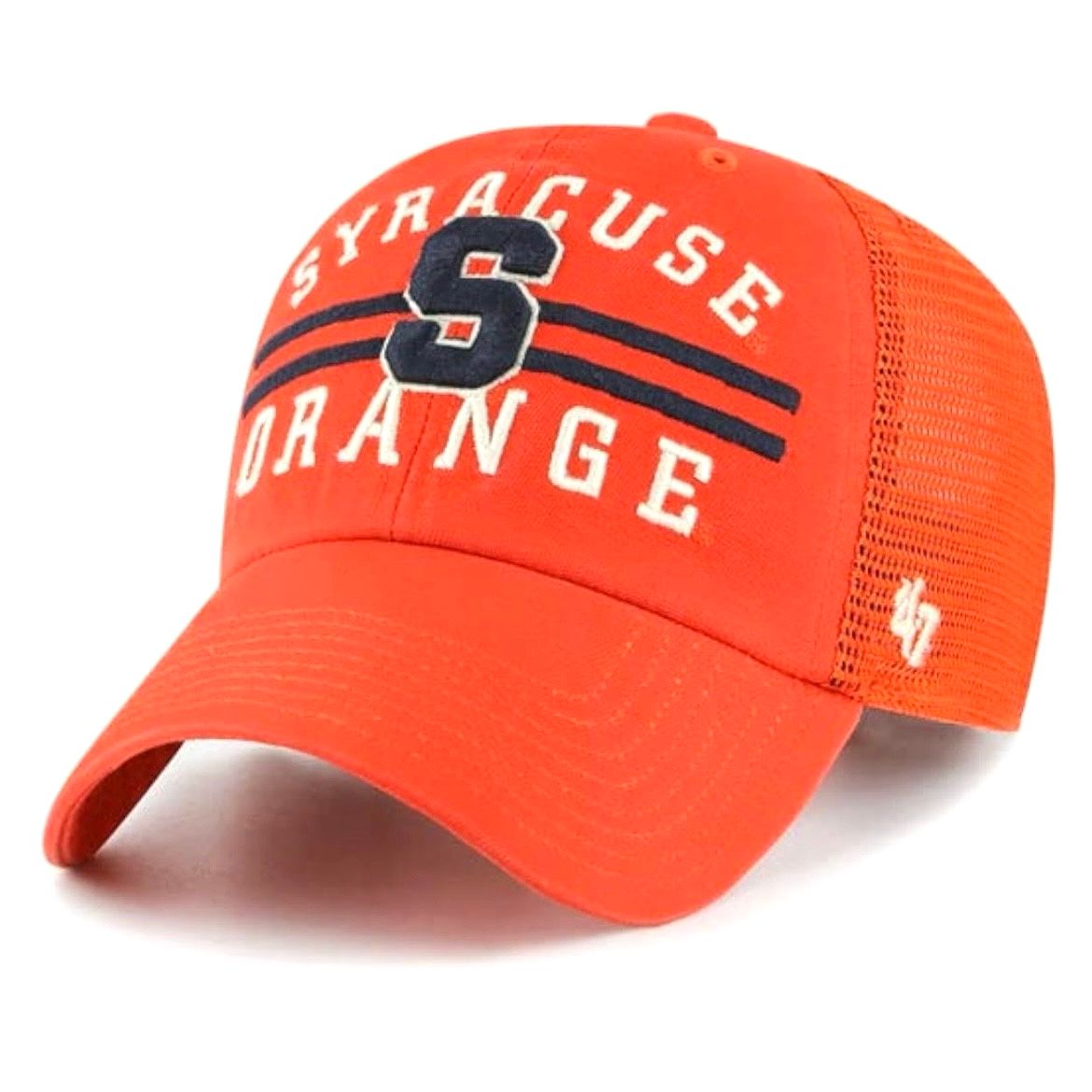Syracuse Orange Men’s Orange Mesh 47 Brand Clean Up Adjustable Hat