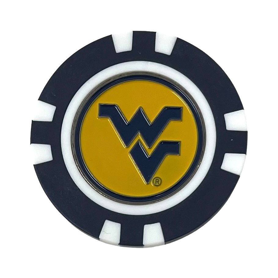 West Virginia Mountaineers Golf Ball Marker Poker Chip
