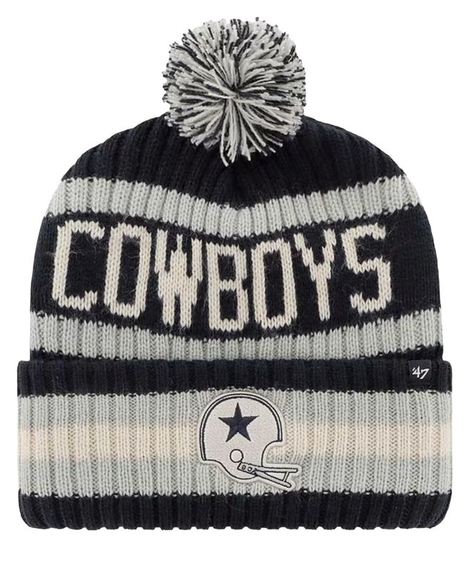 Dallas Cowboys Men’s Retro 47 Bering Cuffed Pom Knit Hat