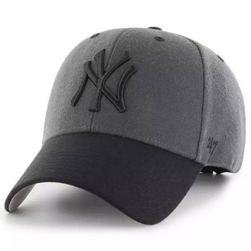New York Yankees Men's Charcoal 47 Brand MVP Adjustable Hat