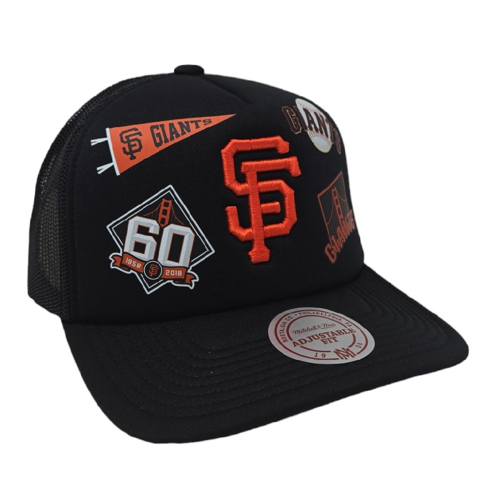 San Francisco Giants Men’s Mitchell & Ness Overload Trucker Snapback Hat
