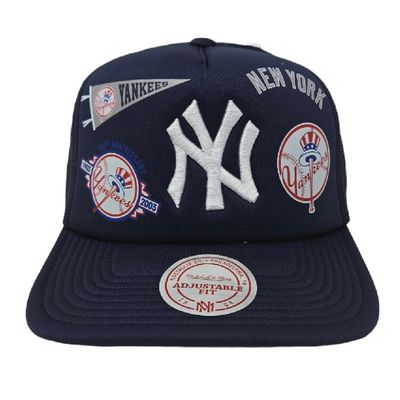 New York Yankees Men’s Mitchell & Ness Overload Trucker Snapback Hat