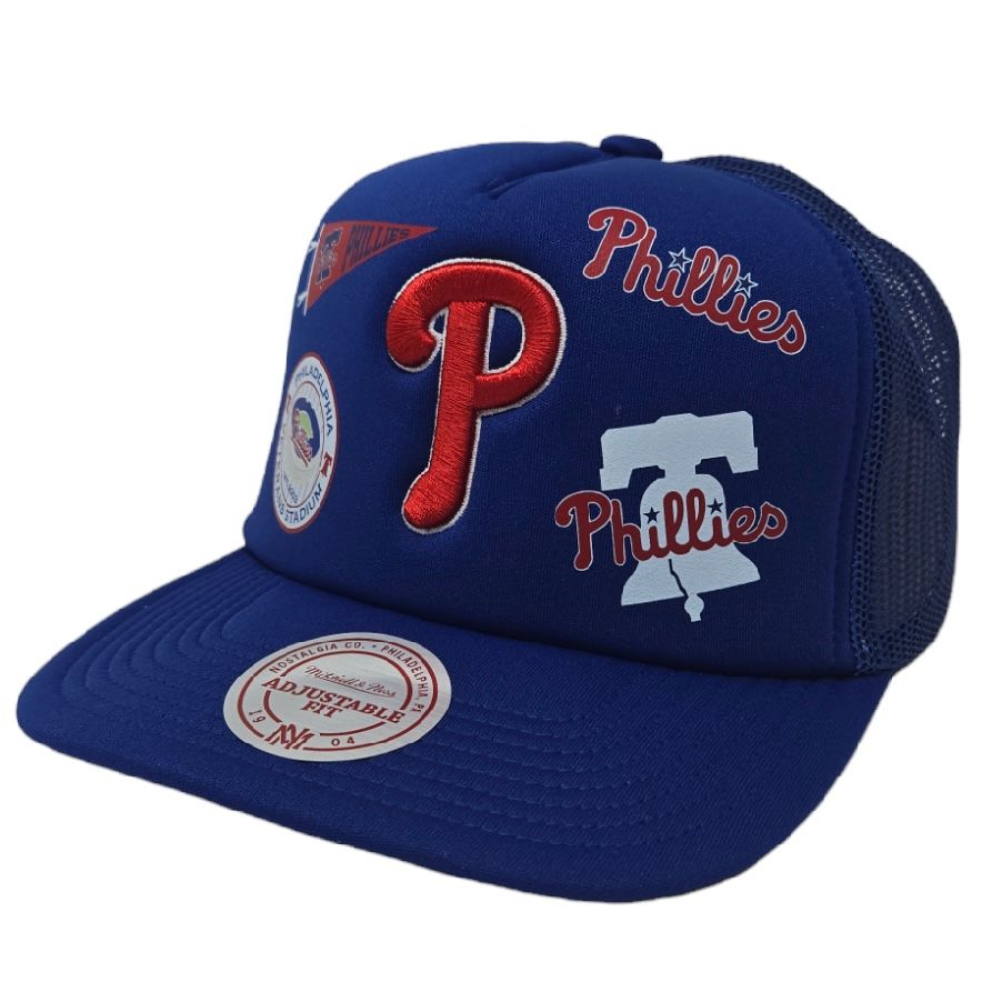 Philadelphia Phillies Men’s Mitchell & Ness Overload Trucker Snapback Hat