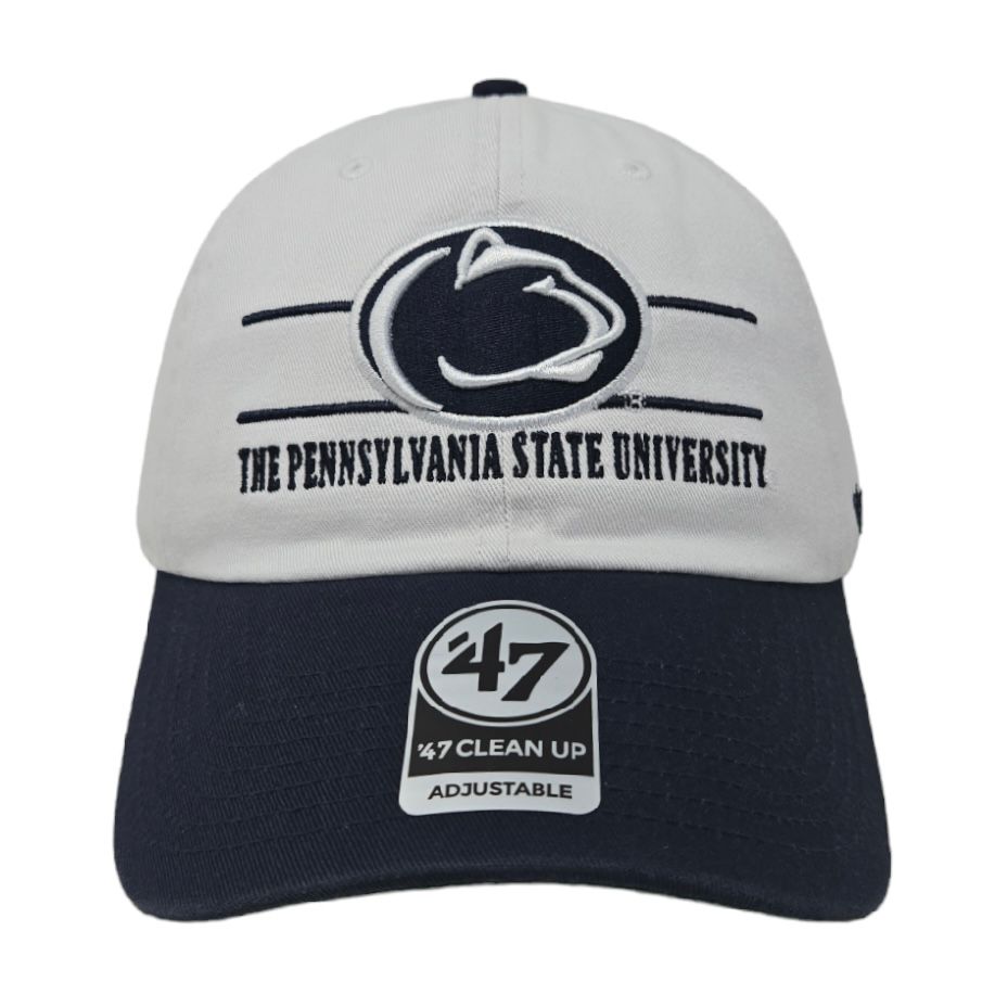 Penn State Nittany Lions Men’s 47 Brand Script Clean Up Adjustable Hat