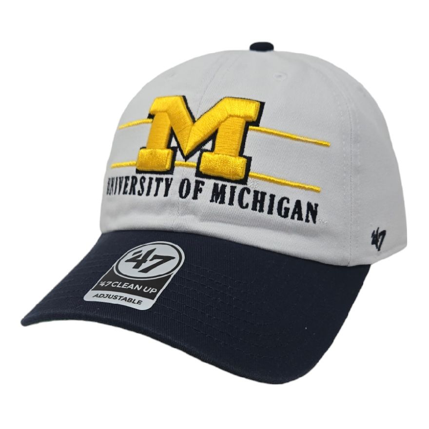 Michigan Wolverines Men’s 47 Brand Script Clean Up Adjustable Hat