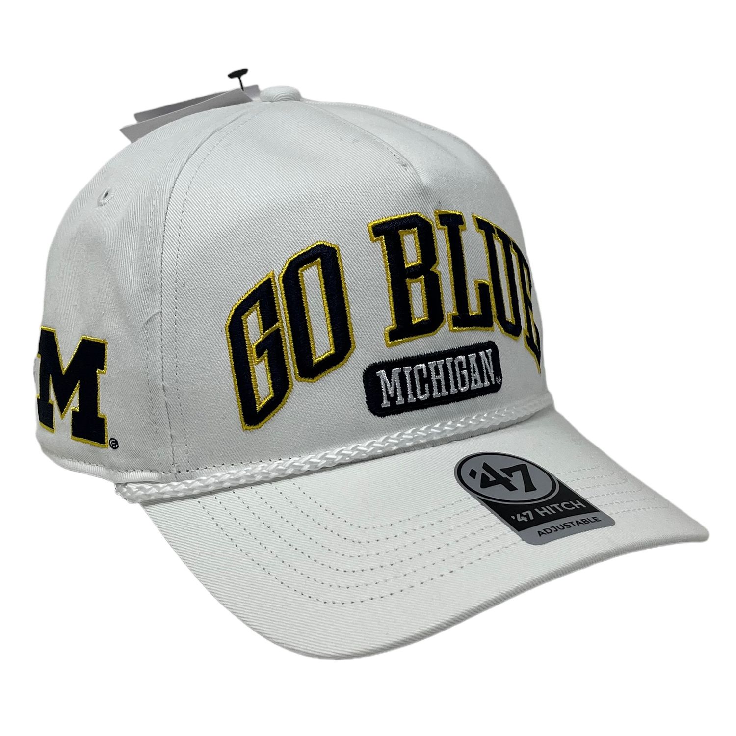 Michigan Wolverines Men’s 47 White Hitch  Adjustable Hat