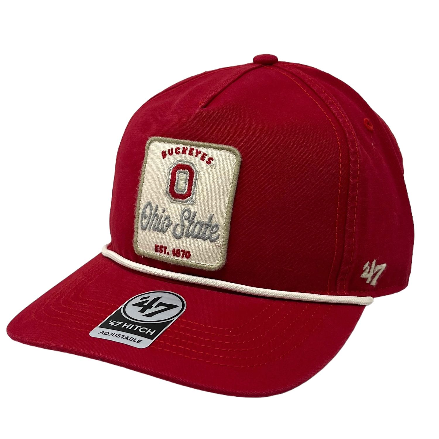 Ohio State Buckeyes Men’s Vintage Red 47 Brand Hitch Adjustable Hat
