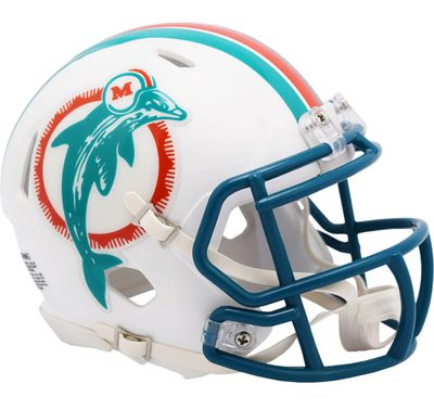 Miami Dolphins Riddell 1980-96 Speed Mini Helmet